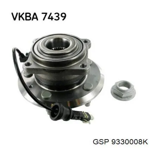 Купити 9330008K GSP Підшипник ступиці колеса