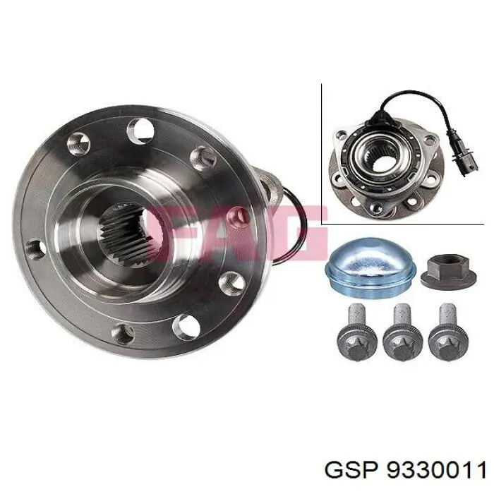 Маточина колеса передня GSP 9330011 ціна, від 81.31 USD