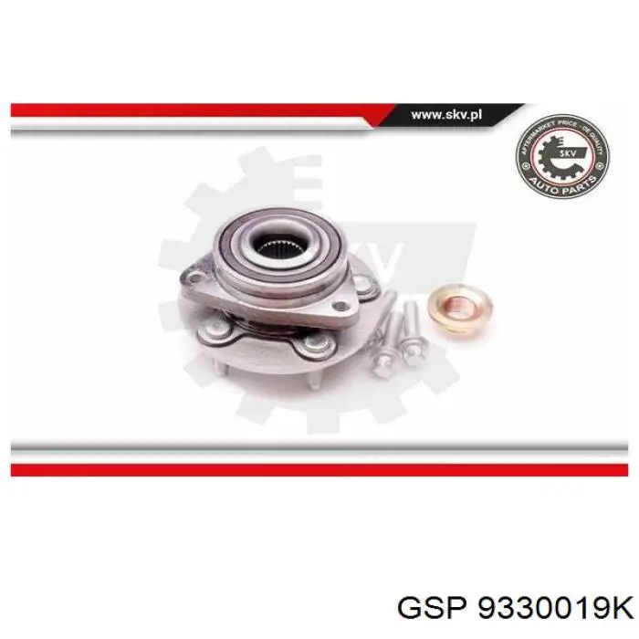 Маточина колеса передня GSP 9330019K ціна, від 60.60 USD