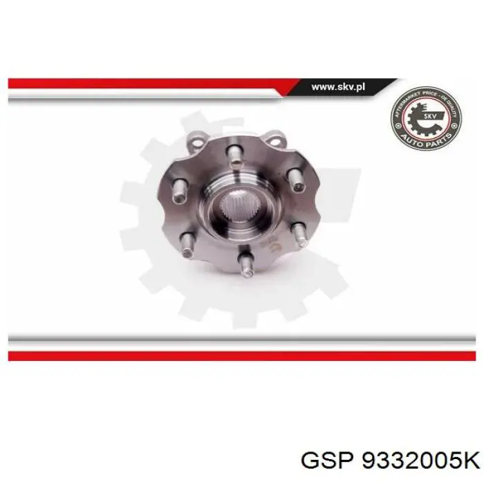 9332005K GSP Маточина задня