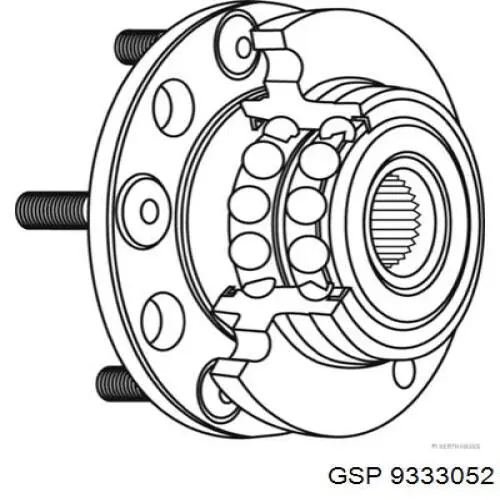 Купити 9333052 GSP Підшипник ступиці колеса