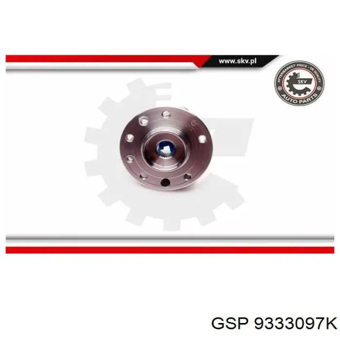 Маточина колеса передня GSP 9333097K ціна, від 69.92 USD