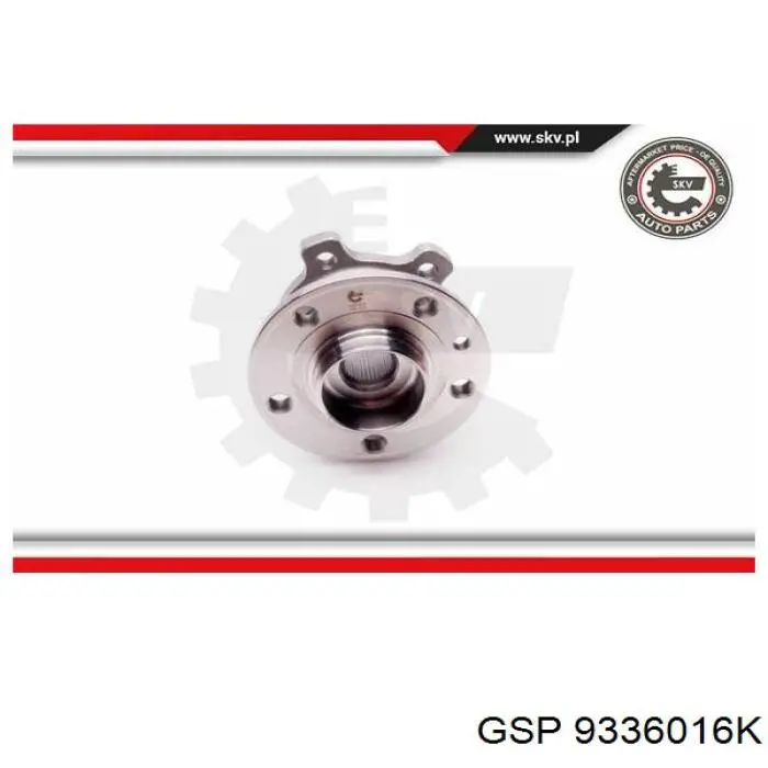 Купити 9336016K GSP Підшипник ступиці колеса