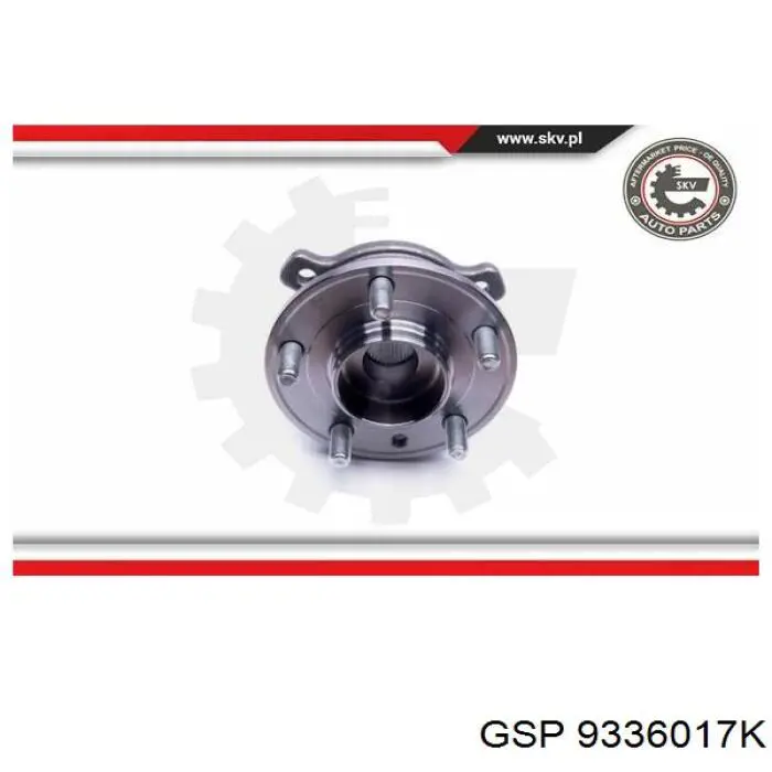 Підшипник маточини задньої GSP 9336017K ціна, від 66.80 USD
