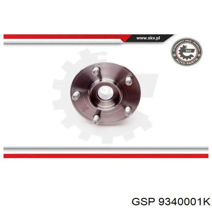Маточина колеса передня GSP 9340001K ціна, від 48.00 USD