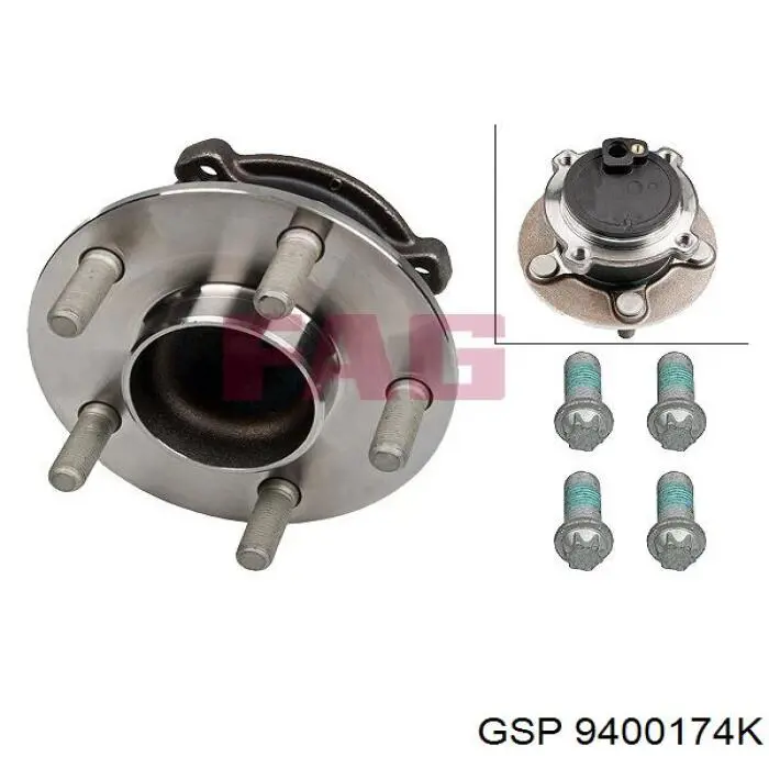 9400174K GSP Маточина задня