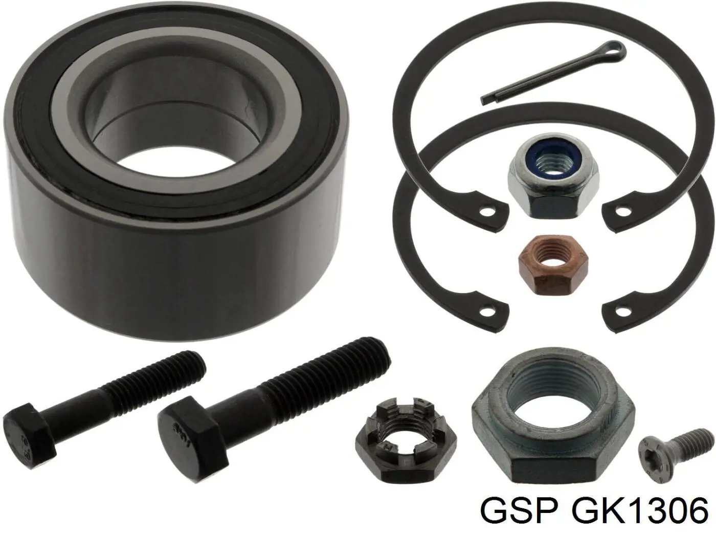Комплект підшипник маточини передньої GSP GK1306 ціна, від 10.65 USD