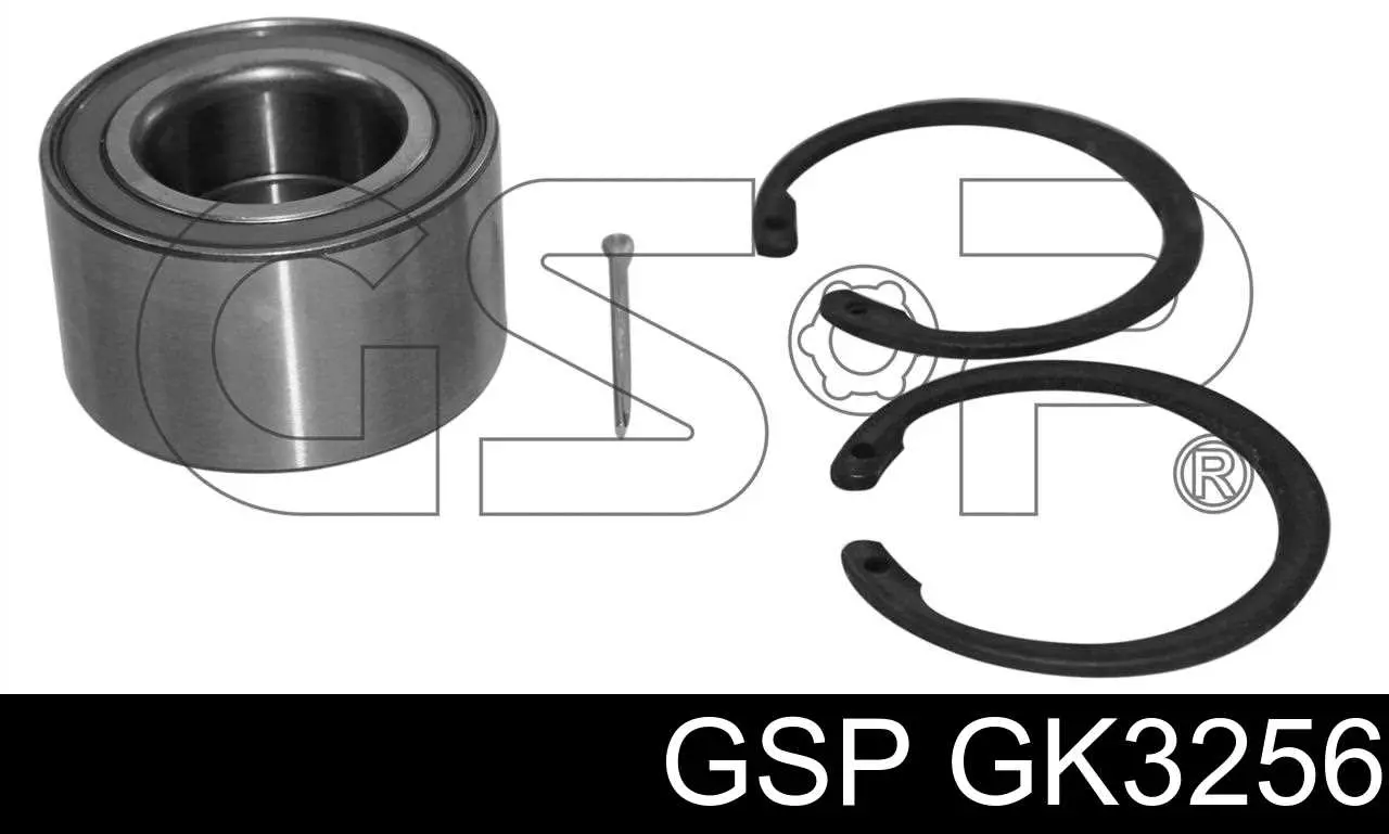 Комплект підшипник маточини передньої GSP GK3256 ціна, від 11.23 USD