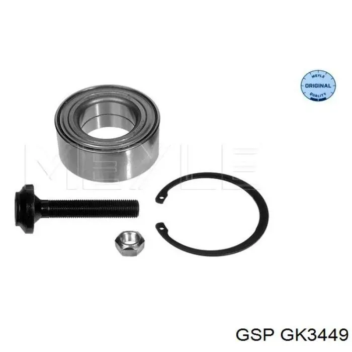 Комплект підшипник маточини передньої GSP GK3449 ціна, від 18.39 USD