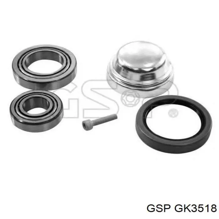 Купити GK3518 GSP Підшипник маточини передньої/задньої