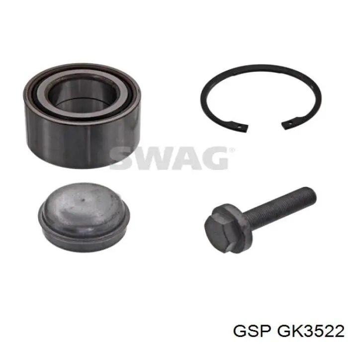 Підшипник маточини передньої/задньої GSP GK3522 ціна, від 20.18 USD