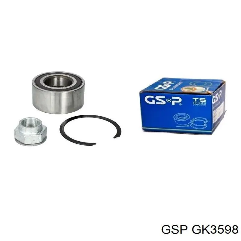 GK3598 GSP Підшипник маточини передньої