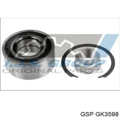 Комплект підшипник маточини передньої GSP GK3598 ціна, від 17.76 USD