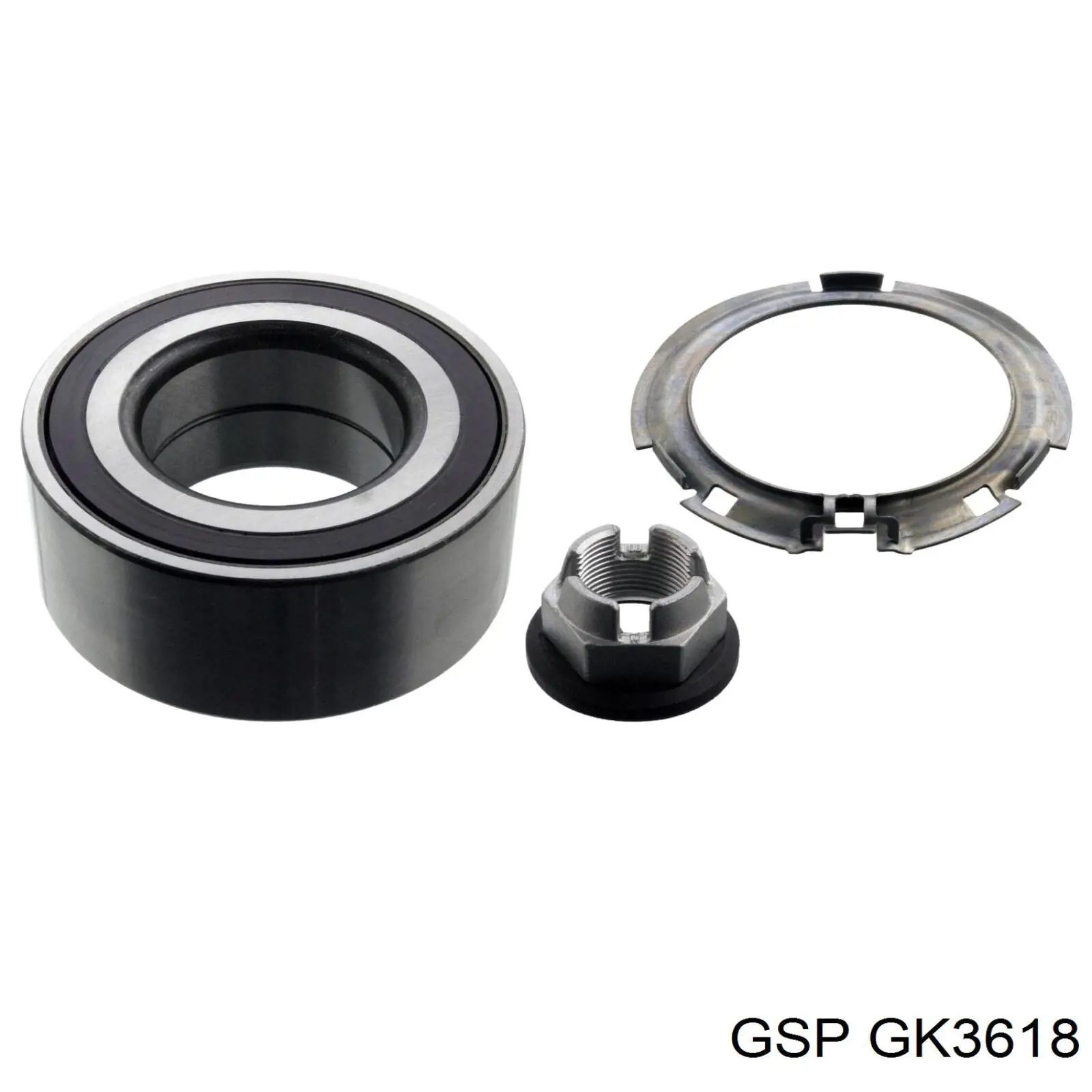 Комплект підшипник маточини передньої GSP GK3618 ціна, від 21.63 USD