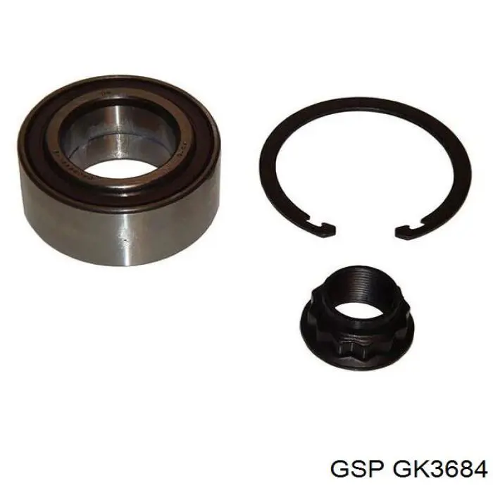 Комплект підшипник маточини передньої GSP GK3684 ціна, від 16.85 USD