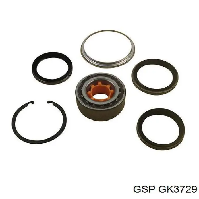 Комплект підшипник маточини передньої GSP GK3729 ціна, від 14.10 USD