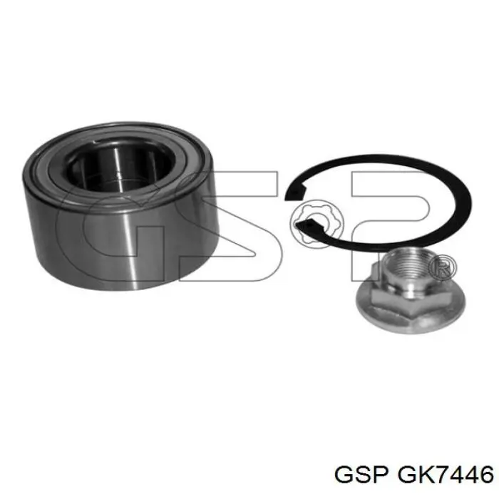 Комплект підшипник маточини передньої GSP GK7446 ціна, від 18.87 USD