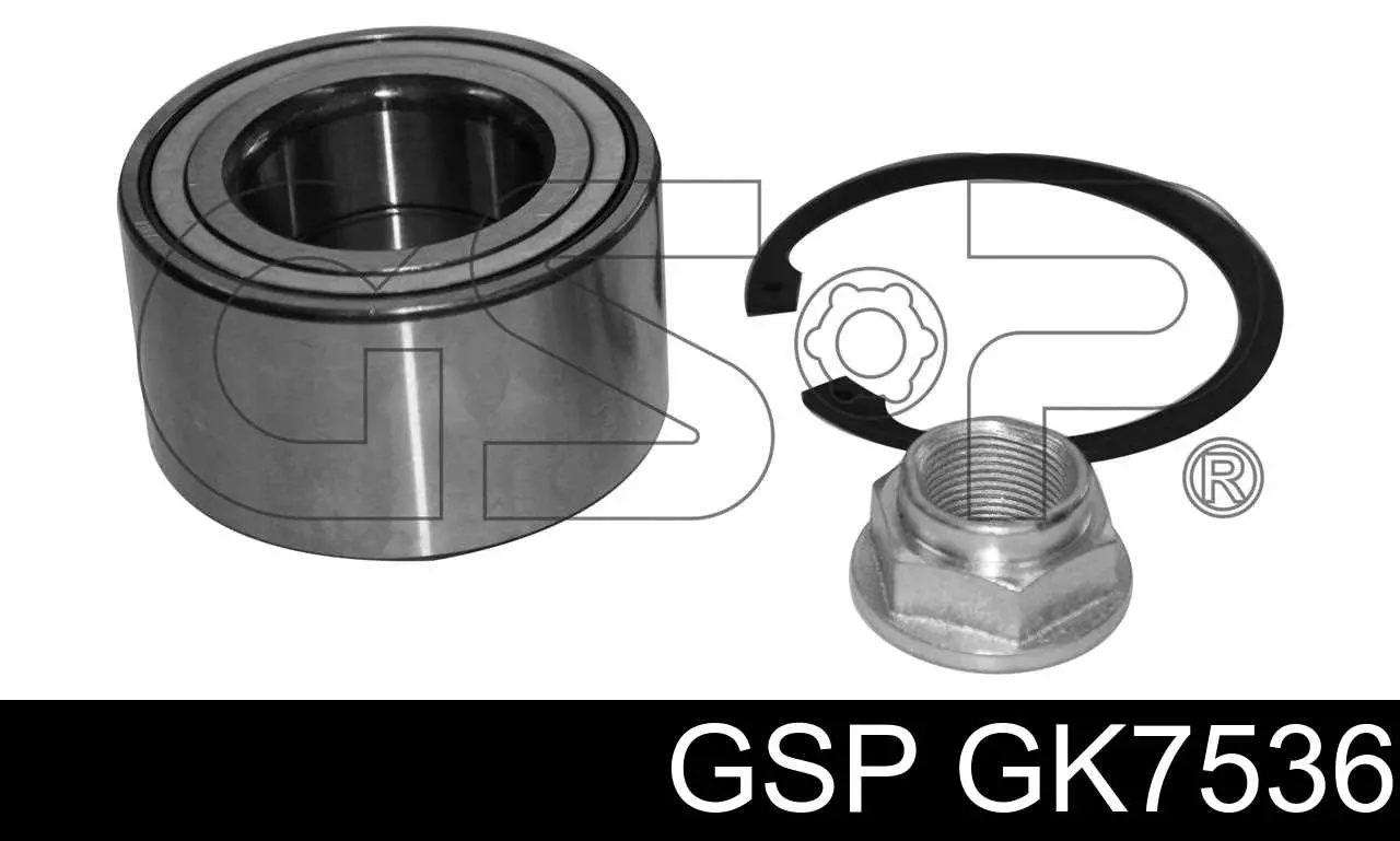 Комплект підшипник маточини передньої GSP GK7536 ціна, від 21.02 USD
