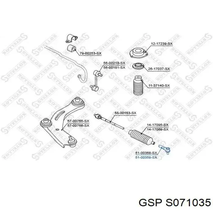 Наконечник рульовий GMB 07020521 ціна, від 10.82 USD