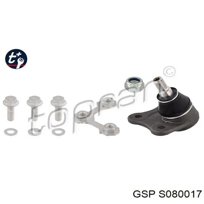 S080017 GSP Кульова опора, нижня, права