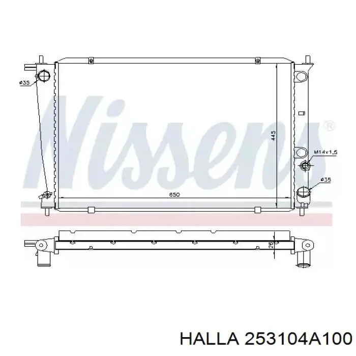 Радіатор основний AVA HYA2148 ціна, від 79.79 USD