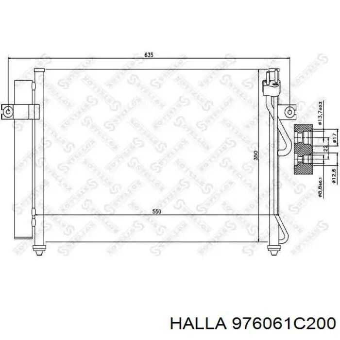 Конденсатор кондиціонера Hyundai/Kia 976061C200AT ціна, від 74.29 USD