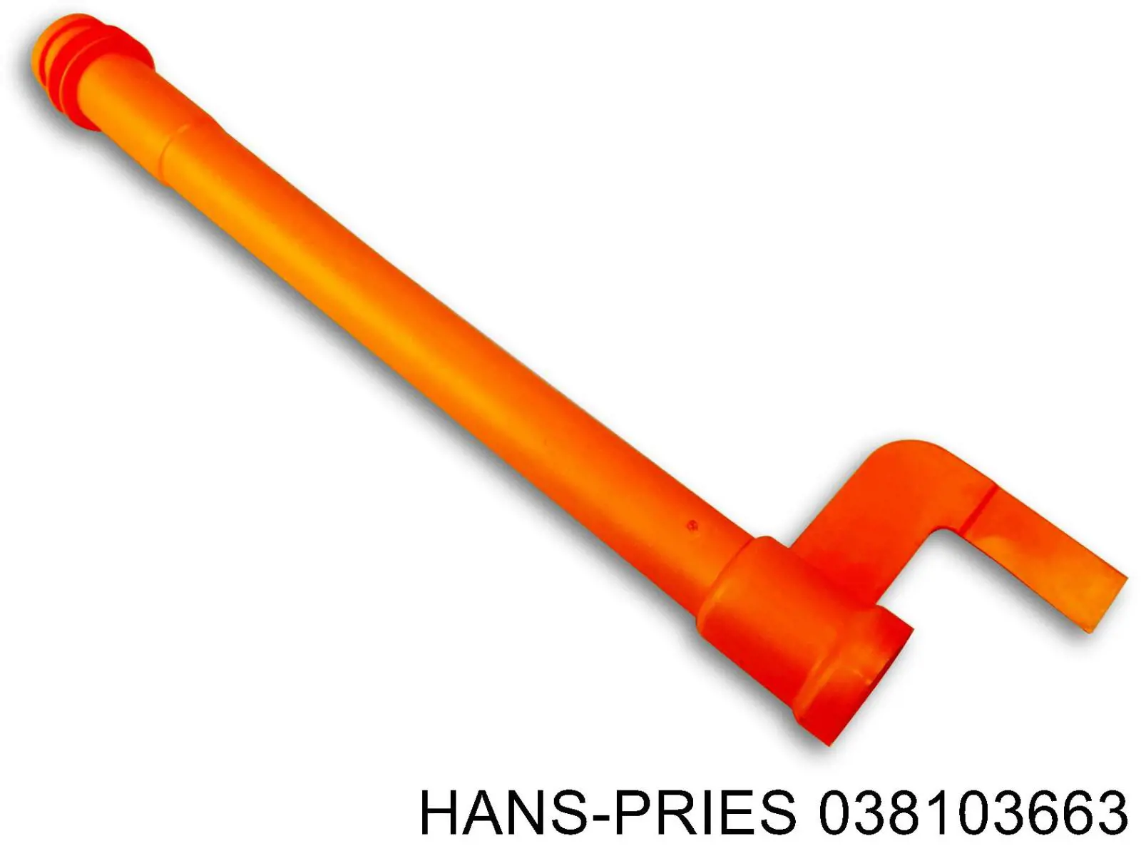Направляюча щупа-індикатора рівня масла в двигуні 038103663 Hans Pries (Topran)
