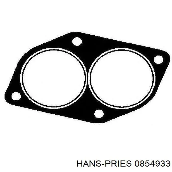 0854933 Hans Pries (Topran) прокладка прийомної труби глушника