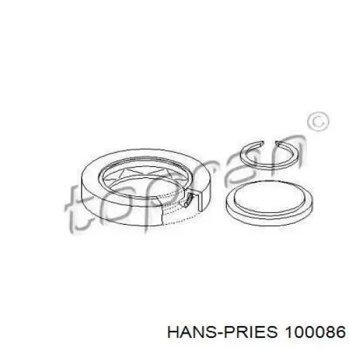 100086 Hans Pries (Topran) Сальник АКПП/КПП, вихідного/вторинного валу