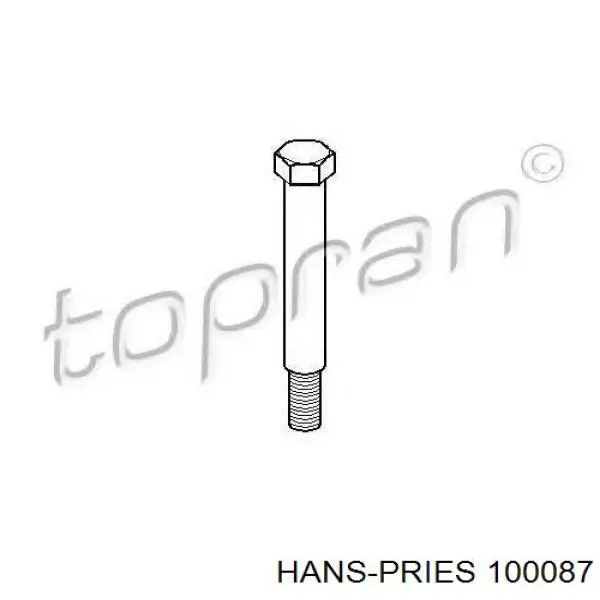 Купити 100087 Hans Pries (Topran) Сальник піввісі переднього моста