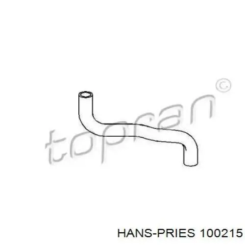 Шланг/патрубок водяного насосу, нагнітаючий 100215 Hans Pries (Topran)