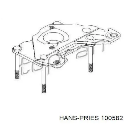 Фланець карбюратора 100582 Hans Pries (Topran)