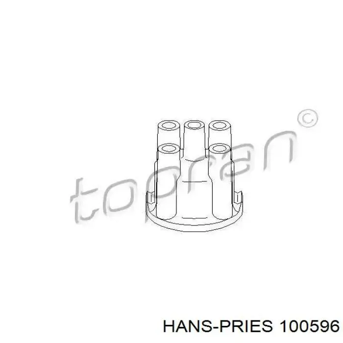 Кришка розподільника запалювання/трамблера Hans Pries (Topran) 100596 ціна, від 4.79 USD
