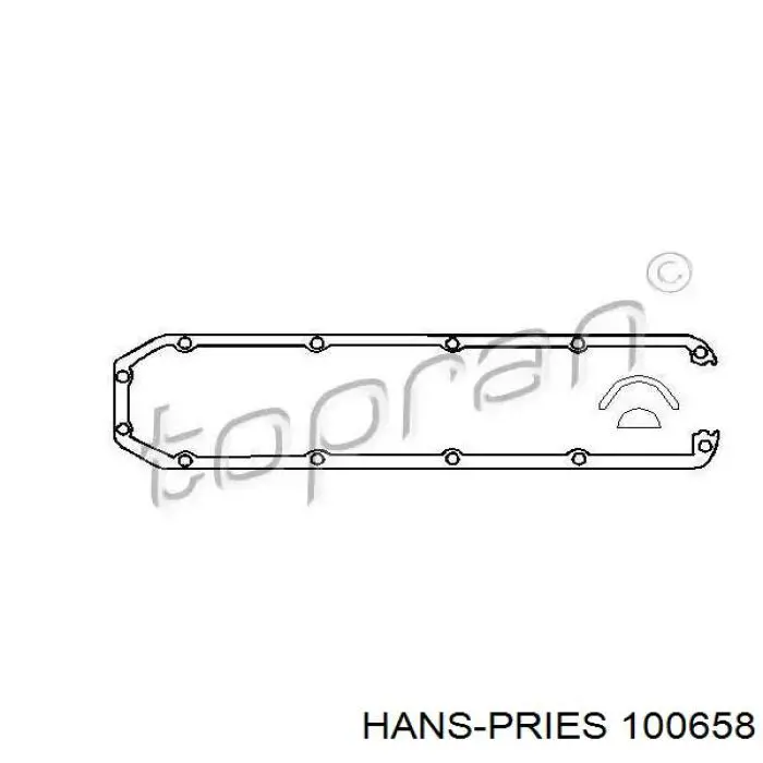 Прокладка клапанної кришки двигуна Hans Pries (Topran) 100658 ціна, від 4.99 USD