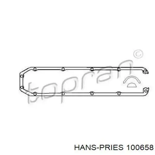 100658 Hans Pries (Topran) прокладка клапанної кришки двигуна