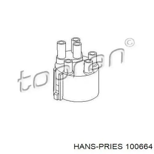 Кришка розподільника запалювання/трамблера 100664 Hans Pries (Topran)