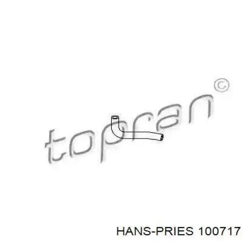 Шланг/патрубок системи охолодження Hans Pries (Topran) 100717 ціна, від 1.93 USD