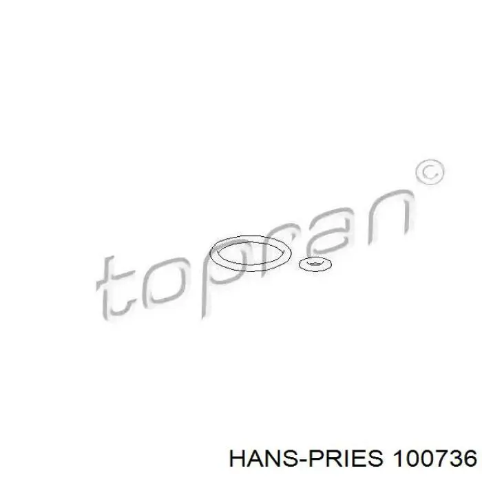 Прокладка регулятора тиску паливної рейки Hans Pries (Topran) 100736 ціна, від 2.96 USD