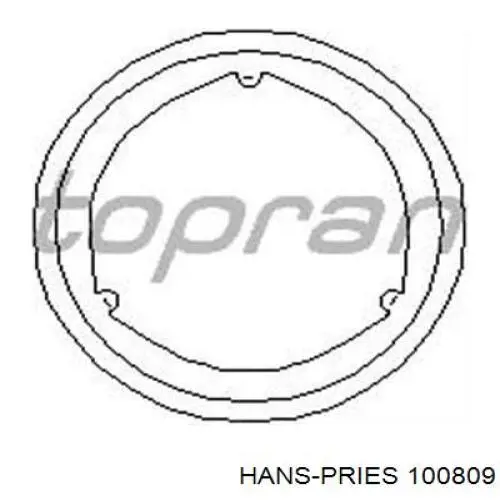 Прокладка прийомної труби глушника Hans Pries (Topran) 100809 ціна, від 1.58 USD