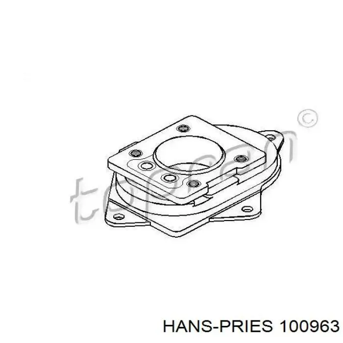 Фланець карбюратора Hans Pries (Topran) 100963 ціна, від 10.20 USD