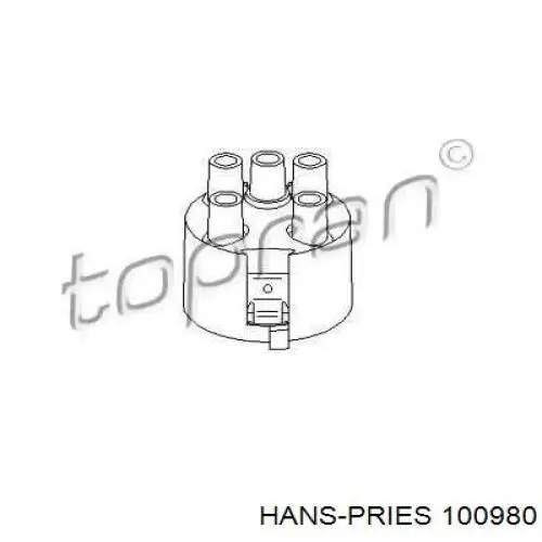 Кришка розподільника запалювання/трамблера Hans Pries (Topran) 100980 ціна, від 5.49 USD