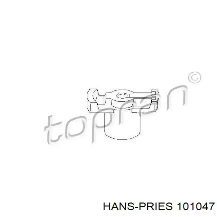 Купити 101047 Hans Pries (Topran) Бігунок (ротор) розподільника запалювання