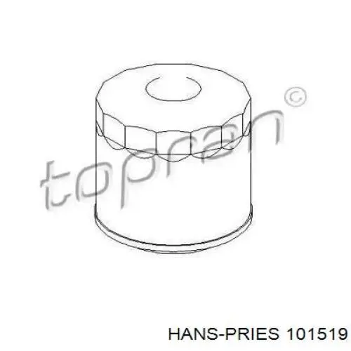 Фільтр масляний 101519 Hans Pries (Topran)