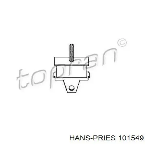 Купити 101549 Hans Pries (Topran) Подушка двигуна передня