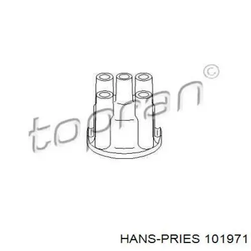 101971 Hans Pries (Topran) Кришка розподільника запалювання / трамблера