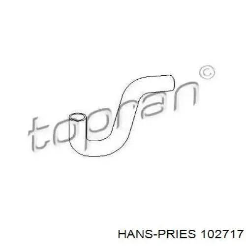 Купити 102717 Hans Pries (Topran) Шланг/патрубок радіатора охолодження, нижній