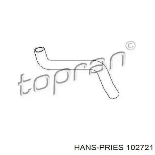 102721 Hans Pries (Topran) Патрубок системи охолодження