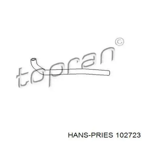 Шланг розширювального бачка, нижній Hans Pries (Topran) 102723 ціна, від 4.34 USD