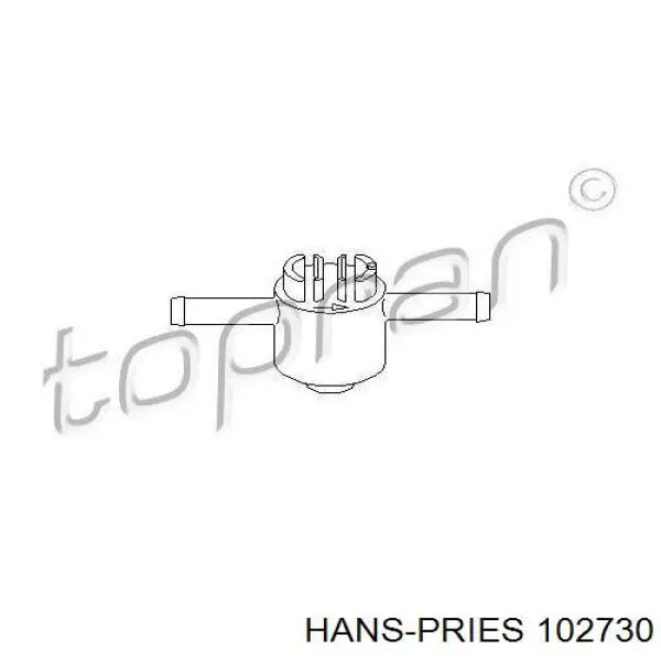 Купити 102730 Hans Pries (Topran) Зворотній клапан повернення палива