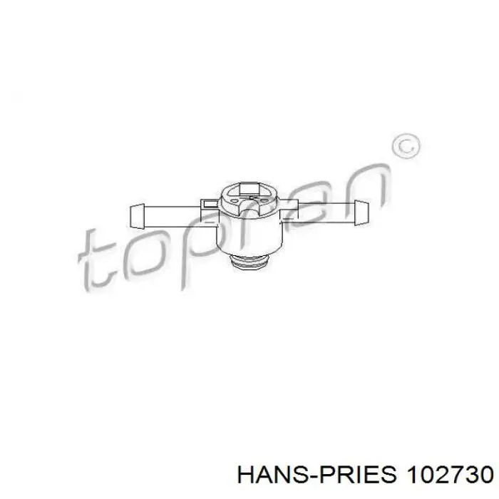102730 Hans Pries (Topran) зворотній клапан повернення палива